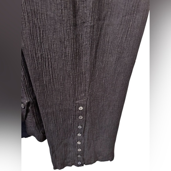 Soft Surrounding Gauze 2Pc Pant Set Navy Sz XL Tank Round Hem Wide Leg Pant - Picture 6 of 9